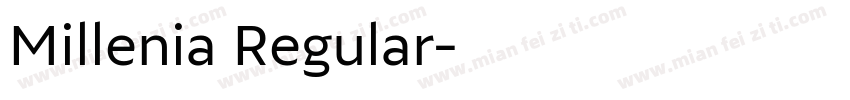 Millenia Regular字体转换